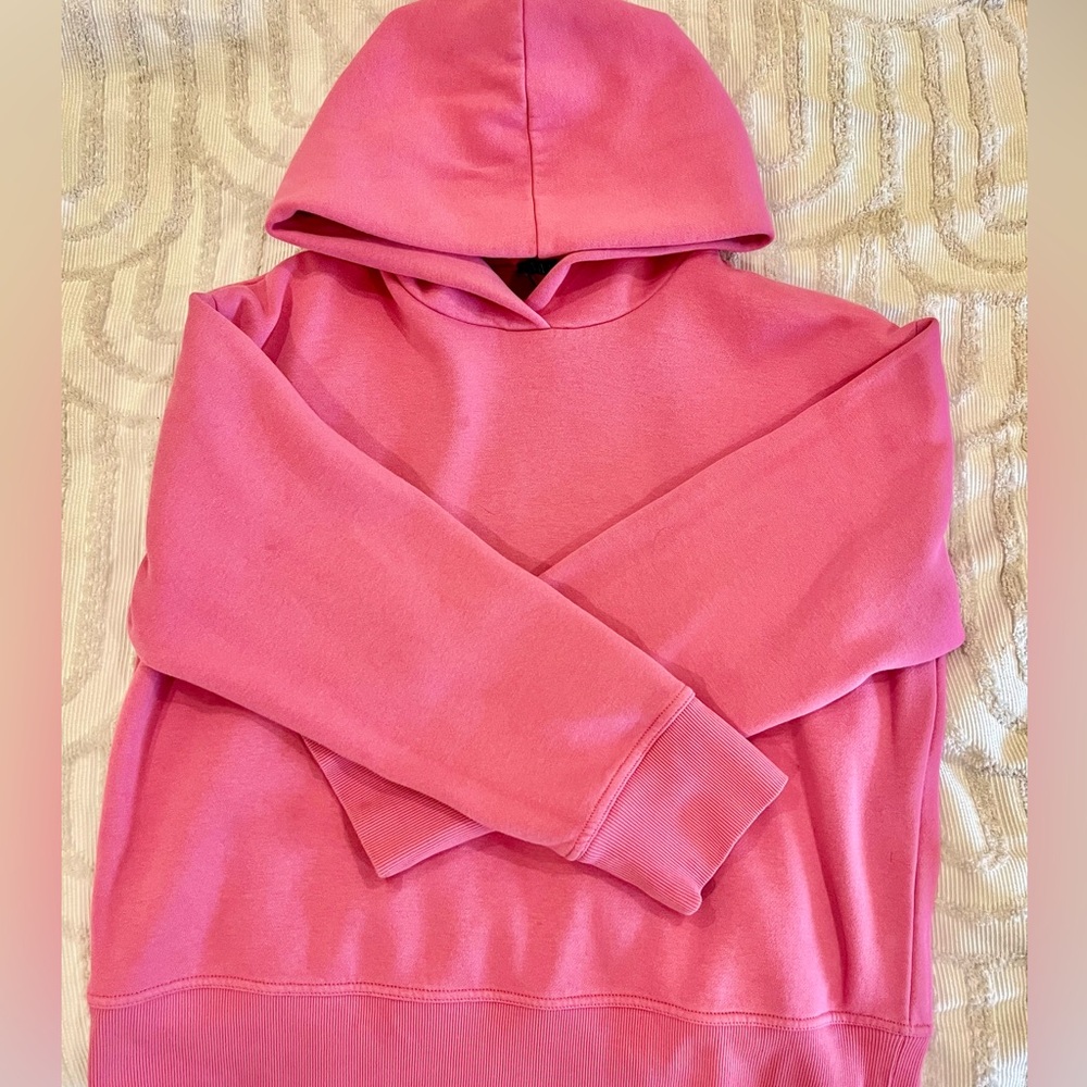 pink zara hoodie (size M)